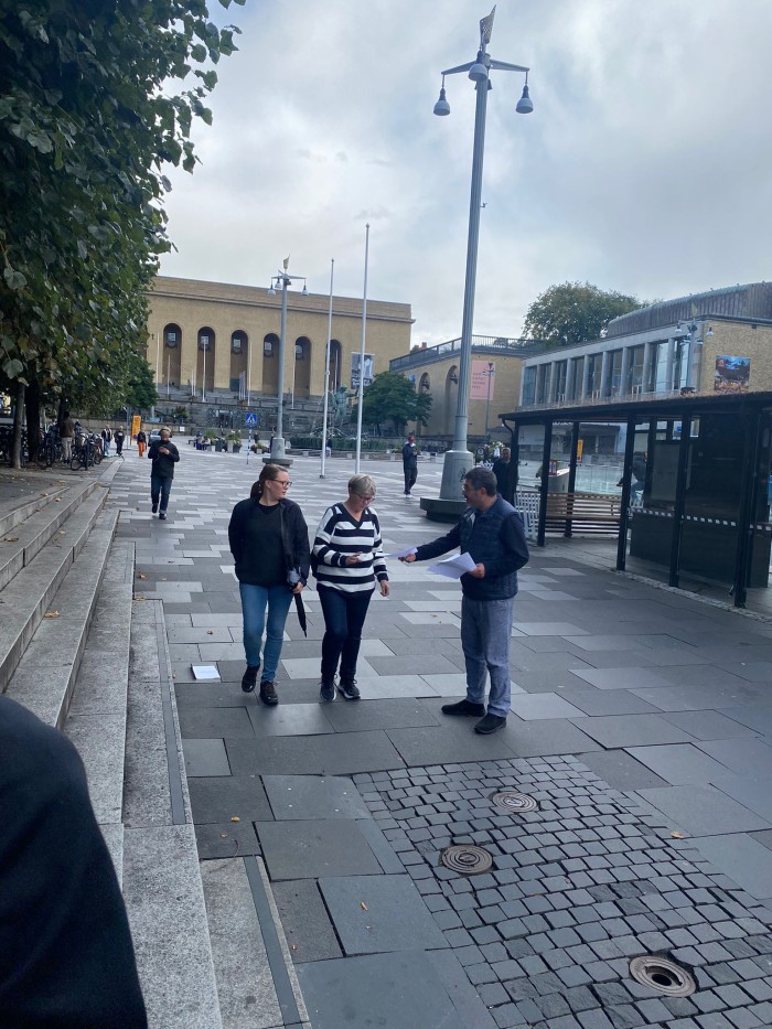 İsveçdə Ermənistanı ifşa edən aksiya keçirilib - FOTO